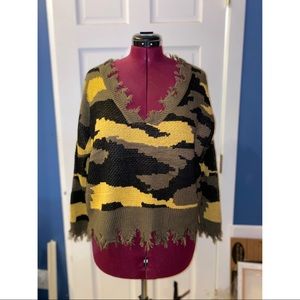 Camo oversized sweater